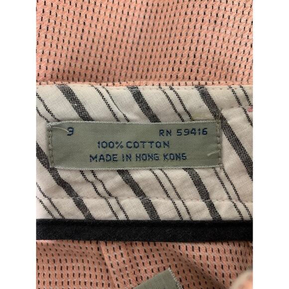 Size 9 Generra Collection Womens Vintage 1980s Pink Bermuda Shorts Cuffed - Picture 9 of 9